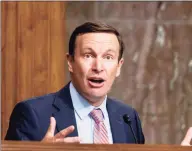  ?? Pool / Getty Images ?? Sen. Chris Murphy, D-Conn., predicted Tuesday that if a new justice is appointed before the election, in time to hear the case, the Affordable Care Act is as good as dismantled.