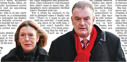  ??  ?? SOLIDARITY: Ian Bailey and Jules Thomas outside the Four Courts in 2014