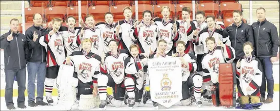  ??  ?? The Truro Bearcats turned in a solid team effort and came up big at the 24th annual Royal Canadian Legion Challenge Cup bantam AA hockey tournament. The Bearcats claimed gold after 7-4 victory over the Cape Breton County Islanders in the final. Members...