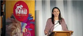  ?? ANDY JACKSON/ STUFF ?? Prime Minister Jacinda Ardern says Womad is now ‘‘part of the DNA’’ of New Plymouth and South Taranaki.