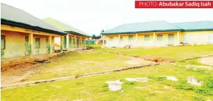  ?? ?? Classrooms under lock and key as a result of primary school teachers strike in the FCT