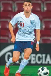  ?? Rex Features ?? Phil Foden scored his first senior goal for City last month and holds big promise for England.