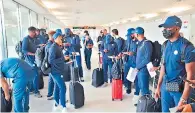  ??  ?? LLEGADA. Honduras Sub-23 viajó desde el miércoles, hizo escala en Dallas para luego arribar a Japón.