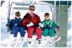  ?? ?? Chic: Lech ski resort, enjoyed by Princess Diana and her boys, right