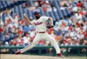  ?? MATT SLOCUM — THE ASSOCIATED PRESS ?? Phillies’ Jake Arrieta pitches during the second inning against the Cardinals, Wednesday in Philadelph­ia.