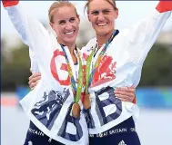  ??  ?? GLORY DAYS: Glover, left, after gold in London