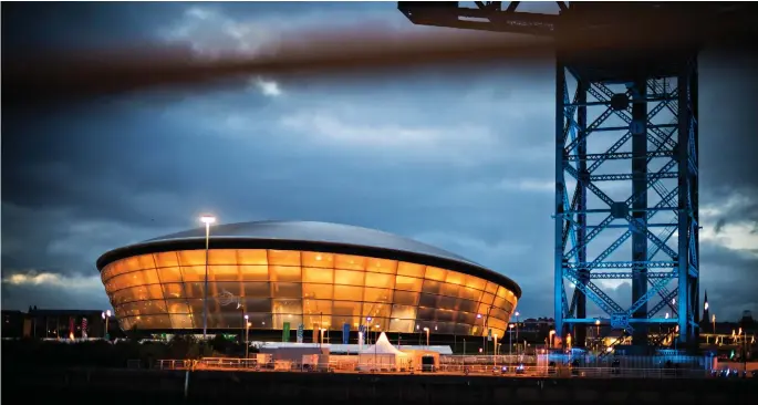  ??  ?? Below: the Hydro opened in 2013 and has hosted many of the world’s biggest acts.