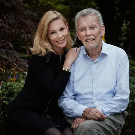  ??  ?? Krestine Havemann and her father Claus in Dublin. Photo: Krestine Havemann