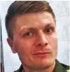  ??  ?? Artem Malyshev, 30, is a ‘senior lieutenant’ in the cyber unit