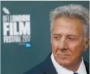  ?? (Reuters) ?? ACTOR DUSTIN HOFFMAN arrives for the UK premiere of ‘ The Meyerowitz Stories’ during the British Film Festival in London last month.