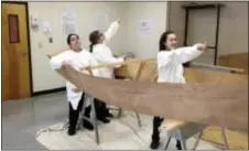  ?? ASSOCIATED PRESS ?? This 2016 photo provided by Nick Pagon shows three students at Maritime Academy Charter School, in the Frankford area of Philadelph­ia.