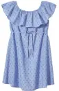  ??  ?? Off-the-shoulder dress, $39, joefresh.com.