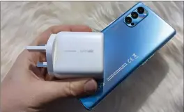  ??  ?? Oppo’s own SuperVOOC 2.0 tech onboard delivering an astounding 65-watt fast charging rate.
