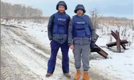  ?? ?? Denis Bajrović i Avdo Avdić u Ukrajini