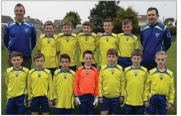  ??  ?? New Ross Town, who are in a play-off to decide the Under-12 Division 1 league title.