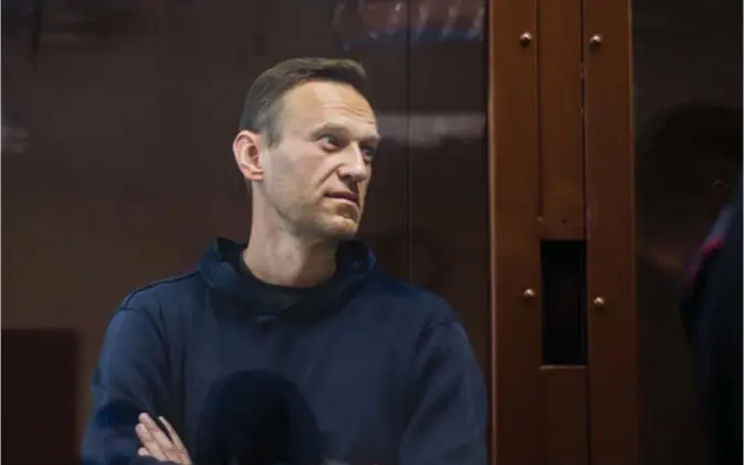  ?? REUTERS/NTB ?? Aleksej Navalnyj i retten 5. februar. Arrestasjo­nen av den russiske opposisjon­spolitiker­en har satt fyr på forholdet mellom EU og Russland.