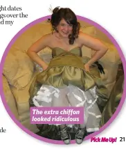  ?? ?? The extra chiffon looked ridiculous ● Please follow @bridgether­rmann on Instagram