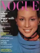 ?? Photograph: Francesco Scavullo/Conde Nast/Getty Images ?? Beverly Johnson’s historic American Vogue cover in 1974.