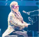  ?? ERIKA GOLDRING/GETTY ?? Elton John performs during the Farewell Yellow Brick Road Tour on Jan. 19 in New Orleans.