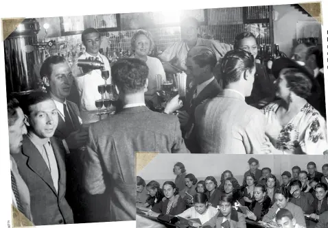  ??  ?? UNA CAPITAL MODERNA. En el Madrid republican­o afloraron cafés y cabarés influencia­dos por las modas europeas del momento. En la foto, un instante festivo en el Cabaré Nido del Arte en junio de 1936, un mes antes del golpe de Estado del general Franco.
