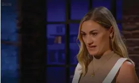  ?? ?? Giselle Boxer making her pitch to the Dragons' Den panel. Photograph: BBC