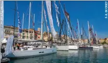  ??  ?? Le Yachting Festival de Cannes est le plus gros salon à flot en Europe. 180 bateaux de plus de 20 m y étaient exposés l’an dernier.