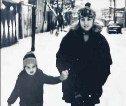  ??  ?? Giorgi Kakava and his late mother Sopio in Georgia, before they had to flee the country and seek asylum