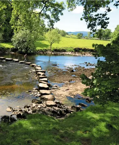  ??  ??  STEP THIS WAY PLEASE
Main image: A short detour to take in these giant stepping stones across the Ure, which lead to prettily named Stony Stoop Lane, is a must.