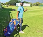  ?? — BCCI ?? Cheteshwar Pujara gets ready for a practice session in Cape Town.