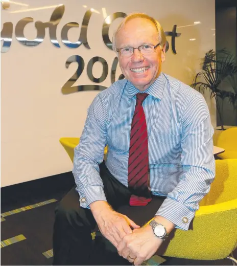  ?? Picture: MIKE BATTERHAM ?? Chairman of the Gold Coast Commonweal­th Games Peter Beattie as he marks one year in the hot seat.