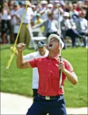  ?? DAVID DERMER - AP ?? Bryson DeChambeau celebrates after beating Beyong Hun An on the 18th hole in the second playoff hole during the final round of the Memorial golf tournament Sunday, in Dublin, Ohio.