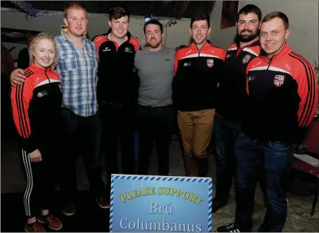  ?? Photo by John Tarrant ?? Banteer Macra Field Evening organisers Sinéad Forde, Barry Daly, Kelvin O’Connor, James Bourke, James McAulliffe, Robert Forrest and Aidan O’Donoughue.