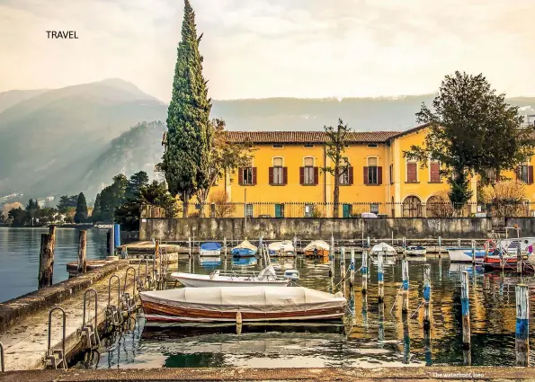  ?? ?? The waterfront, Iseo