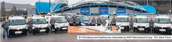  ??  ?? B’s Plumbing and Heating has rebranded as MAP Mechanical Group PIC: Mark Flynn