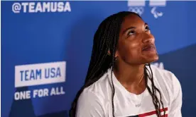  ?? Photograph: Dustin Satloff/Getty Images for the USOPC ?? Tara Davis-Woodhall’s comments on Team USA’s Olympic uniforms attracted worldwide attention.