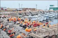  ?? JOURNAL-PIONEER FILE PHOTO ?? A quiet Seacow Pond Harbour is about to get busy in this file photo, taken in late April. All the gear on the wharf has to be transferre­d to lobster boats in preparatio­n for setting day for the start of the spring season.