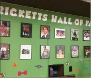  ?? MEDIANEWS GROUP FILE PHOTO ?? The Hall of Fame wall illustrate­s the Ricketts Community Center’s long history of spurring Pottstown residents on to fame and success.