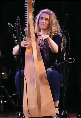  ??  ?? Grace Crilly from Monasterbo­ice performing at the Royal Meath Accordion Orchestra Concert in The Barbican Centre.