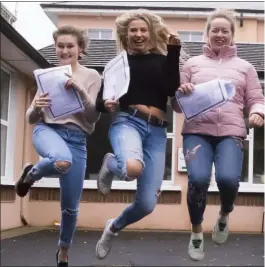  ??  ?? Kate Dowling from Graiguenam­anagh, Deirdre Donoghue from The Rower, Michelle Doherty from Glenmore and Cecelia Roche from Glenmore at St Mary’s Secondary School.