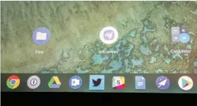  ??  ?? Chrome OS’S new dock is very Pc-like.