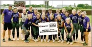  ?? Mark Humphrey/Enterprise-Leader ?? The Booneville softball team defeated Hackett, 5-0, on Saturday, May 13, in the Class 3A State tournament semifinal hosted by Lincoln to earn a berth in the state championsh­ip on Saturday, May 20, against Atkins at Ferris Stadium on the campus of the University of Central Arkansas, at Conway. First pitch is slated for 10 a.m.