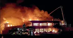  ?? FORS LAMBERT ?? The Chair Solutions building in Gracefield was well alight by about 6am.