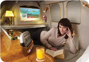  ??  ?? The private suites will be off ered on routes between Dubai and the Swiss city of Geneva in the coming weeks