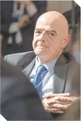  ?? / FOTO: EFE ?? Infantino es investigad­o penalmente, debido a denuncias anónimas.