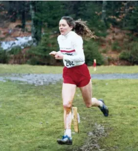  ??  ?? TOP RIGHT En route to the national crosscount­ry title in Halifax in 1980