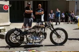  ??  ?? 3: Billy Ayres from Eval Motorcycle Co in Traralgon sent his crazy salt lakes-inspired ironhead sportster over to the Mooneyes show in Japan, and it arrived back in Oz just in time for the Hot Rod Show