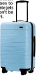  ??  ?? Away Carry-on in Sky, £225, awaytravel.com