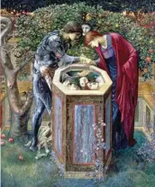  ??  ?? Edward Burne-Jones (1833-1889), The Baleful Head, 1885, bodycolor on paper, 60¼ x 50¾". Southampto­n City Art Gallery.