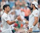  ??  ?? Djokovic y Berrettini.