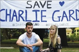  ??  ?? Charlie Gard’s parents Chris Gard and Connie Yates.